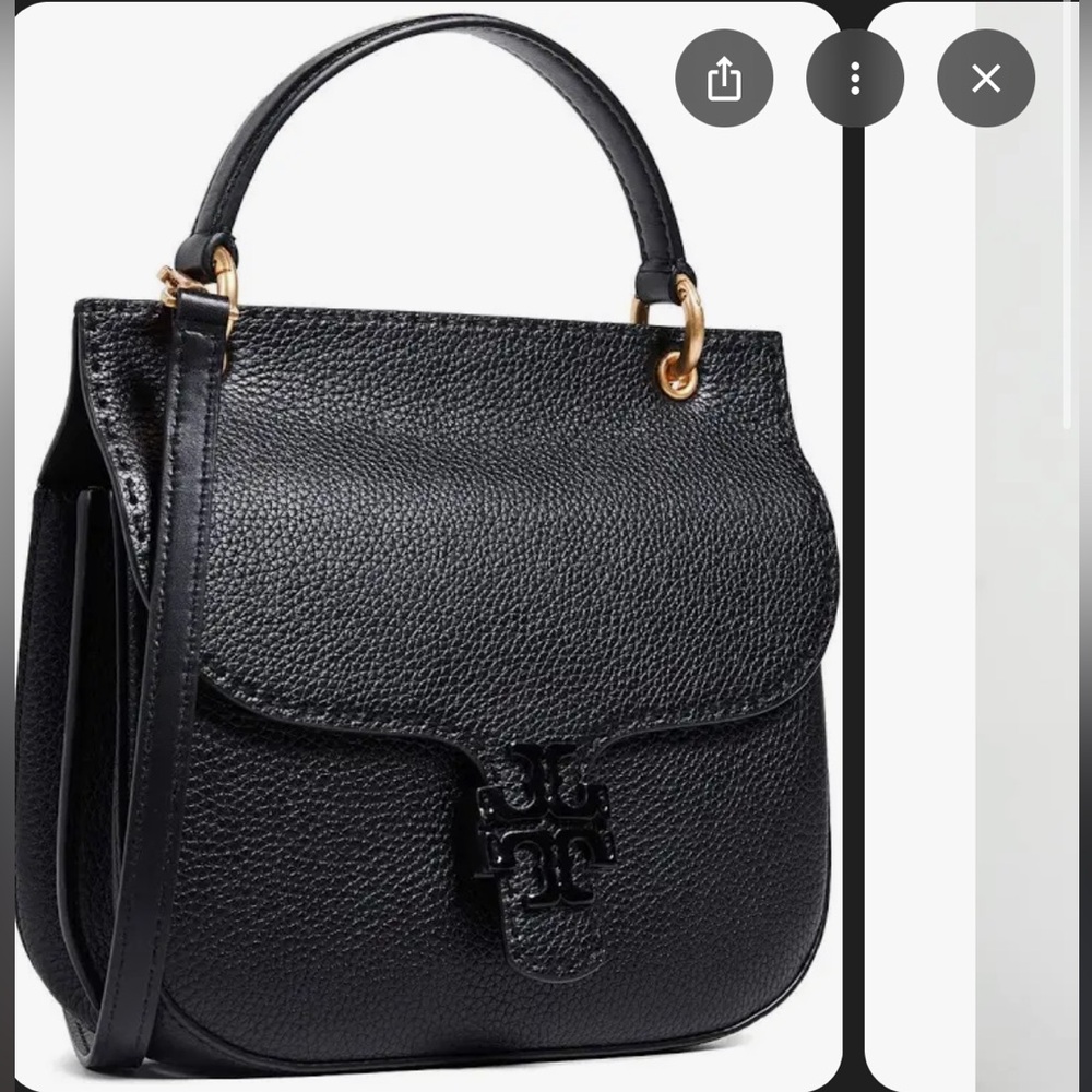 Tory Burch McGraw dual strap leather crossbody satchel - Picture 1 of 12